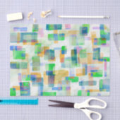 Papier Mousseline Blocs constitutifs Seafoam rose (Artisanat)