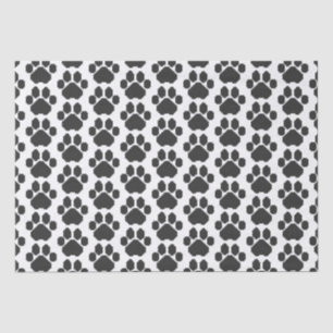 Papier Mousseline Blocs de construction d'empreintes de chien noir