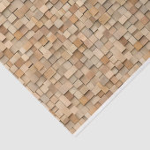 Papier Mousseline Blocs en bois naturel géométrique moderne Z1 Décou (Détail)