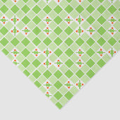 Papier Mousseline Blocs verts et papier de tissus creux (Détail)