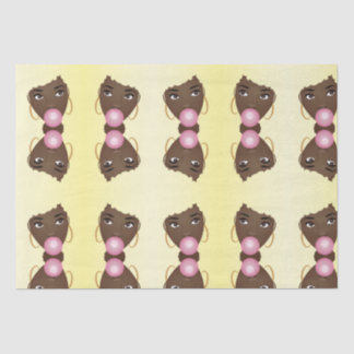 Papier Mousseline Blonde Afro, Popping Pink Bubblegum