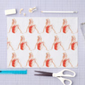 Papier Mousseline Blonde classique fille vers le haut (Artisanat)