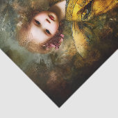 Papier Mousseline Blonde mignonne Fée d'enfant magique EG6L Découpag (Détail)