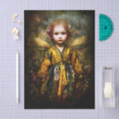 Papier Mousseline Blonde mignonne Fée d'enfant magique EG6L Découpag (Artisanat)