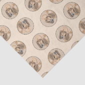 Papier Mousseline Bloodhound Peinture rouge mignon odeur chien art (Détail)