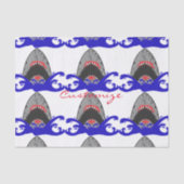 Papier Mousseline Bloody Shark Jaws Thunder_Cove (Recto)