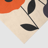 Papier Mousseline Bloom minimal du pavot (Détail)