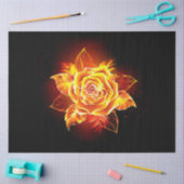 Papier Mousseline Blooming Fire Rose (Artisanat)