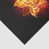 Papier Mousseline Blooming Fire Rose (Détail)