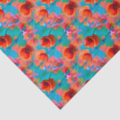 Papier Mousseline Blooming Poppies III (Détail)