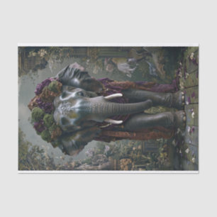 Papier Mousseline Blossom éléphant