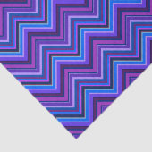 Papier Mousseline Blue and purple zigzag (Détail)