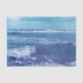 Papier Mousseline Blue Atlantic Ocean Waves Nuages Sky Photographie (Recto)