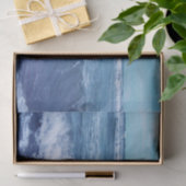 Papier Mousseline Blue Atlantic Ocean Waves Nuages Sky Photographie (Cadeau)