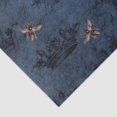 Papier Mousseline Blue Bee Series Design 5 Tissu Paper (Détail)