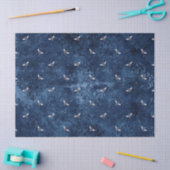 Papier Mousseline Blue Bee Series Design 7 Tissu Paper (Artisanat)