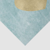 Papier Mousseline Blue Bliss Gold Heart (Détail)