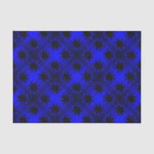 Papier Mousseline Blue Blue Gradient Star Bow