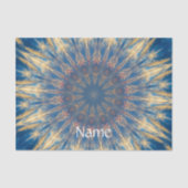 Papier Mousseline Blue Chakra Kaleidoscope Thunder_Cove (Recto)