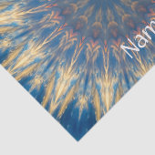 Papier Mousseline Blue Chakra Kaleidoscope Thunder_Cove (Détail)