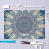 Papier Mousseline Blue Chakra Kaleidoscope Thunder_Cove (Artisanat)