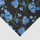 Papier Mousseline Blue Cosmos Flowers (Détail)