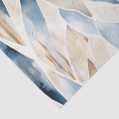 Papier Mousseline Blue Cream Sea Sand Ocean Serenity (Détail)