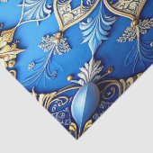 Papier Mousseline Blue Decorative Holiday Tissue Paper (Détail)