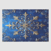 Papier Mousseline Blue Decorative Holiday Tissue Paper (Recto)