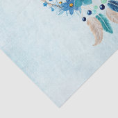 Papier Mousseline Blue Dreamcatcher Design Boho élégant (Détail)