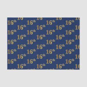 Papier Mousseline Blue, Faux Gold 16e (seizième) événement