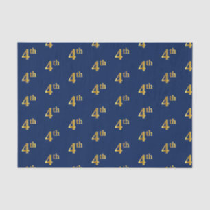 Papier Mousseline Blue, Faux Gold 4e (quatrième) Event Tissue Paper