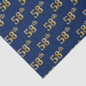 Papier Mousseline Blue, Faux Gold 58e (Cinquante-huitième) (Détail)