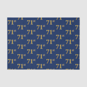 Papier Mousseline Blue, Faux Gold 71e (Soixante-et-onze)
