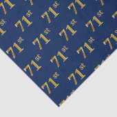 Papier Mousseline Blue, Faux Gold 71e (Soixante-et-onze) (Détail)