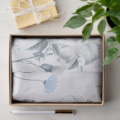 Papier Mousseline Blue Floral Series Design 3 (Cadeau)