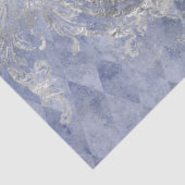 Papier Mousseline Blue Floral Skull Series Design 10 (Détail)