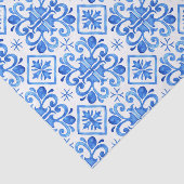 Papier Mousseline Blue French Toile Pattern (Détail)