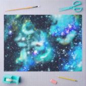 Papier Mousseline Blue Galaxy Series Design 10 (Artisanat)