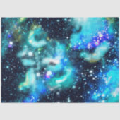 Papier Mousseline Blue Galaxy Series Design 10 (Recto)