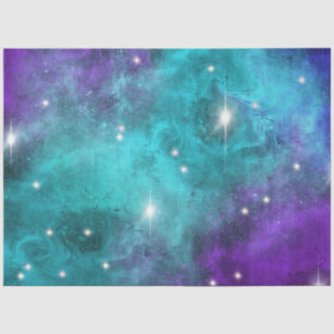 Papier Mousseline Blue Galaxy Series Design 3 Tissu Papier