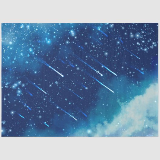Papier Mousseline Blue Galaxy Series Design 6 (Recto)