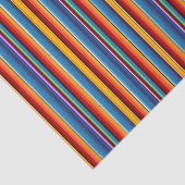 Papier Mousseline Blue Gold Red Sarape mexicaine (Détail)