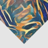 Papier Mousseline Blue Gold Wall Art Dream (Détail)