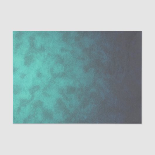 Papier Mousseline Blue Green Turquoise Under the Sea Water (Recto)