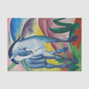 Papier Mousseline Blue Horse Franz Marc Multicolor Peinture