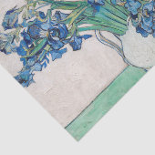 Papier Mousseline Blue Irises par Vincent Van Gogh Art (Détail)