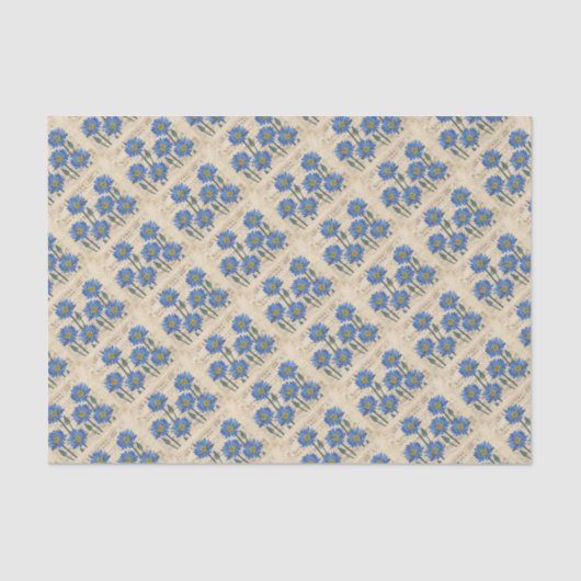 Papier Mousseline Blue Lotus Dream (Recto)