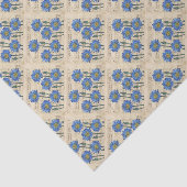 Papier Mousseline Blue Lotus Dream (Détail)