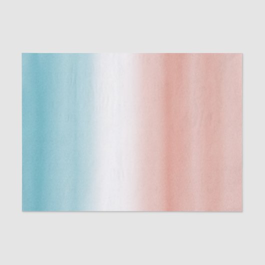 Papier Mousseline Blue peach ombre (Recto)